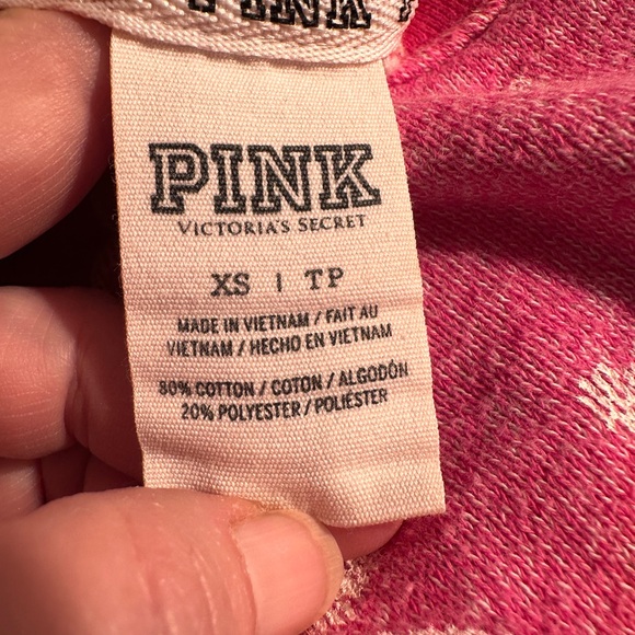 PINK Victoria's Secret Snowflake Sweatshirt XS (Fits M-L) see measurements - Picture 6 of 8